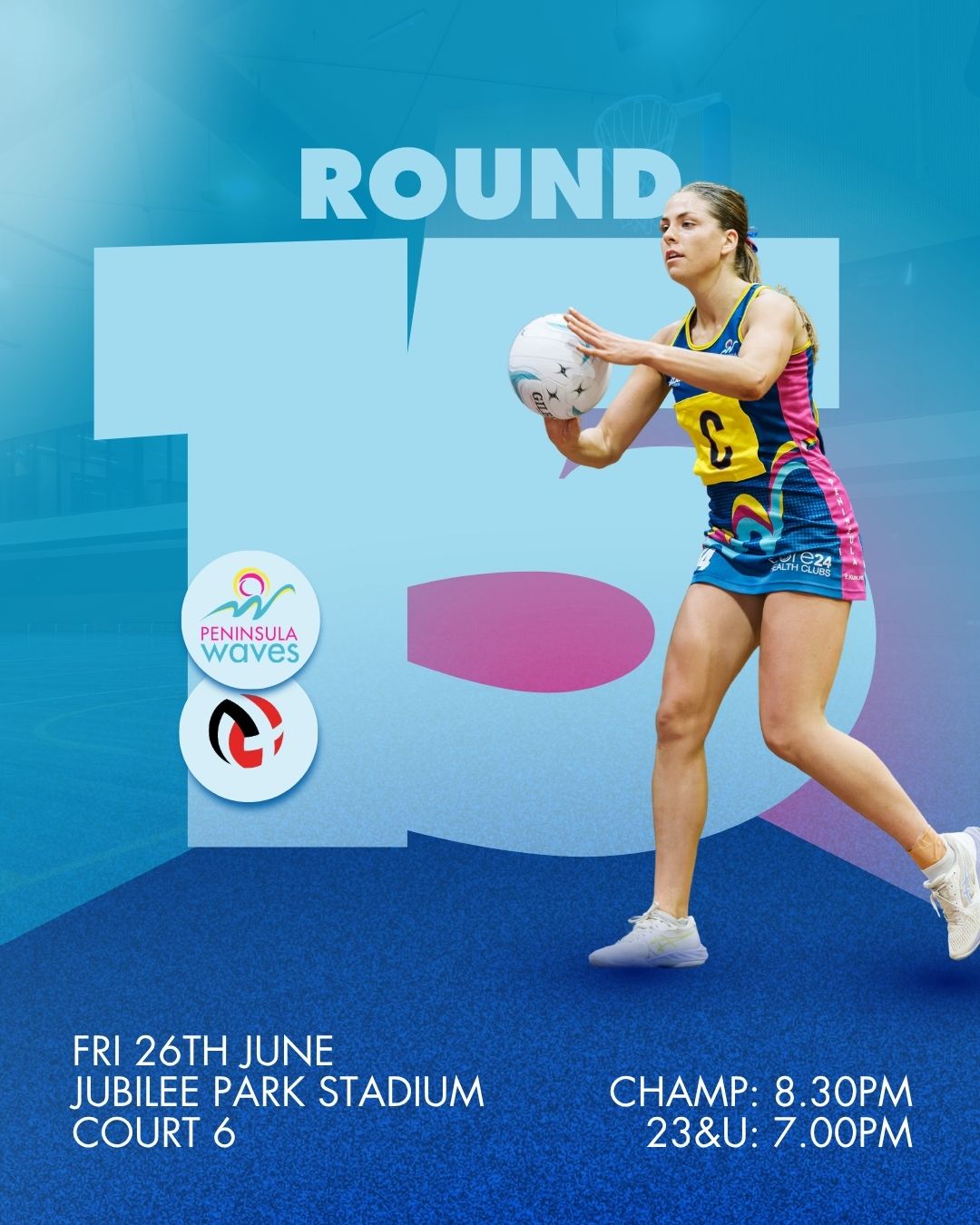 Round 15 graphic for Home Game vs Saints